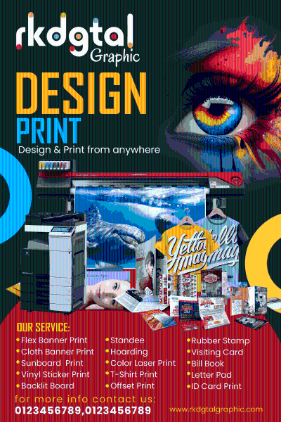 thumbnail Professional Design and Print Flyer PSD Template